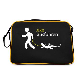 .exe ausführen ADMIN - Retro Bag - black/gold - Back