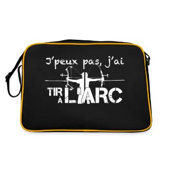J'peux pas, j'ai Tir à l'Arc - Sac Retro - noir/or - Dos