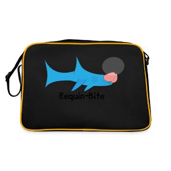 requin bite - Sac Retro - noir/or - Dos