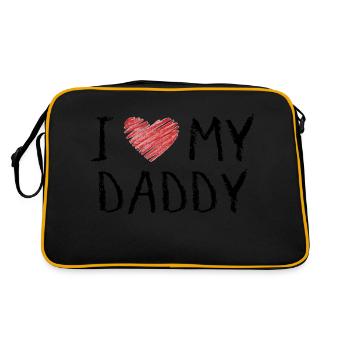 I Love My Daddy - Sac Retro - noir/or - Dos