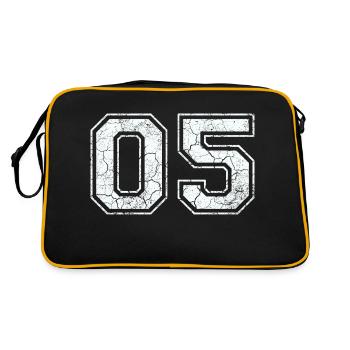 05 dans blanc in Used Look - Sac Retro - noir/or - Dos