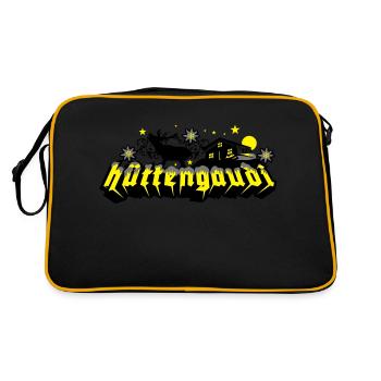 Hüttengaudi, top dog - Sac Retro - noir/or - Dos