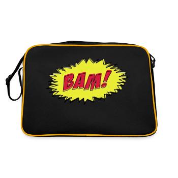 Comic Book BAM! - Retro Bag - black/gold - Back