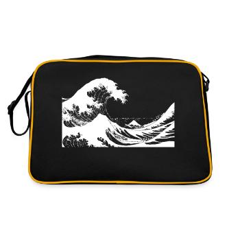Dark Wave - Retro Tasche - Schwarz/Gold - Hinten