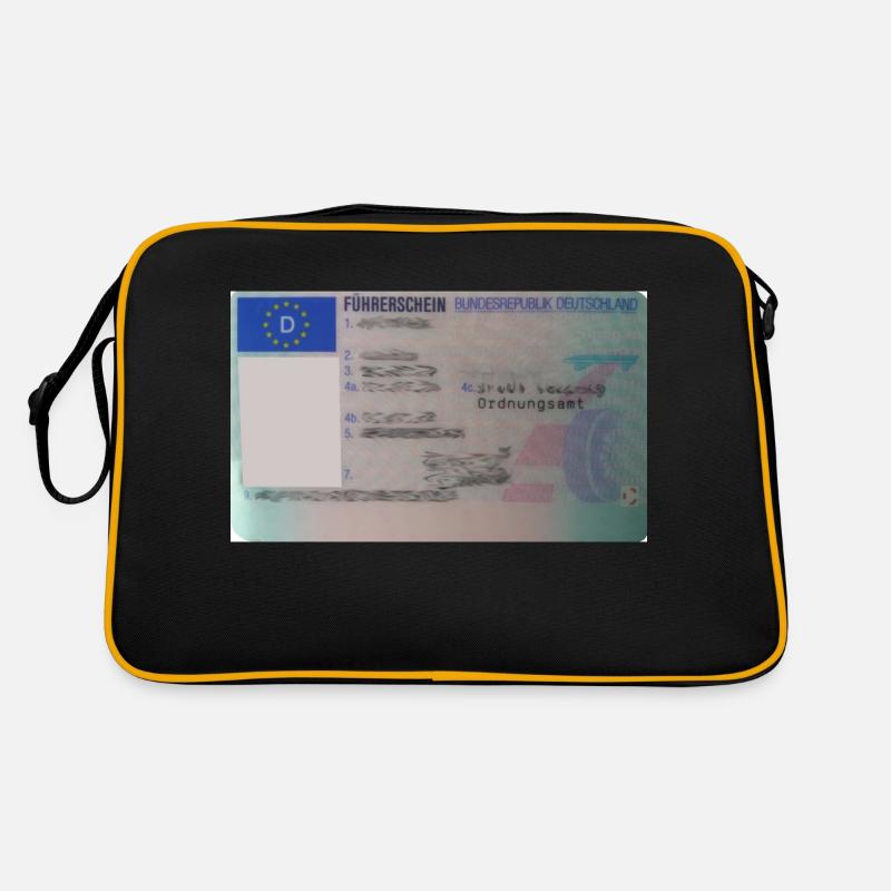 Führerschein Vorderseite Retro Tasche