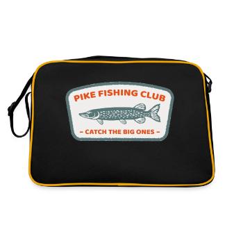Cadeau rétro d'ange de club de pêche de brochet cool - Sac Retro - noir/or - Dos