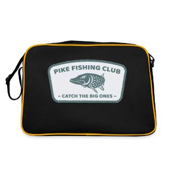 Cadeau rétro d'ange de club de pêche de brochet cool - Sac Retro - noir/or - Dos