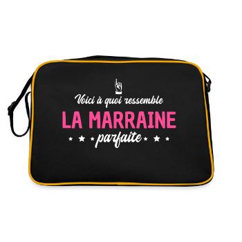 voici à quoi ressemble la marraine parfaite - Sac Retro - noir/or - Dos