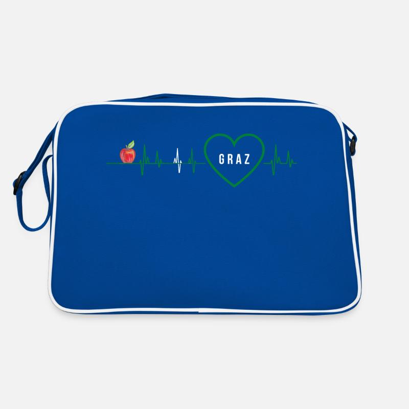 Graz Frequenz Puls Herz Retro Tasche