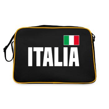 Italia Italie Drapeau - Sac Retro - noir/or - Dos