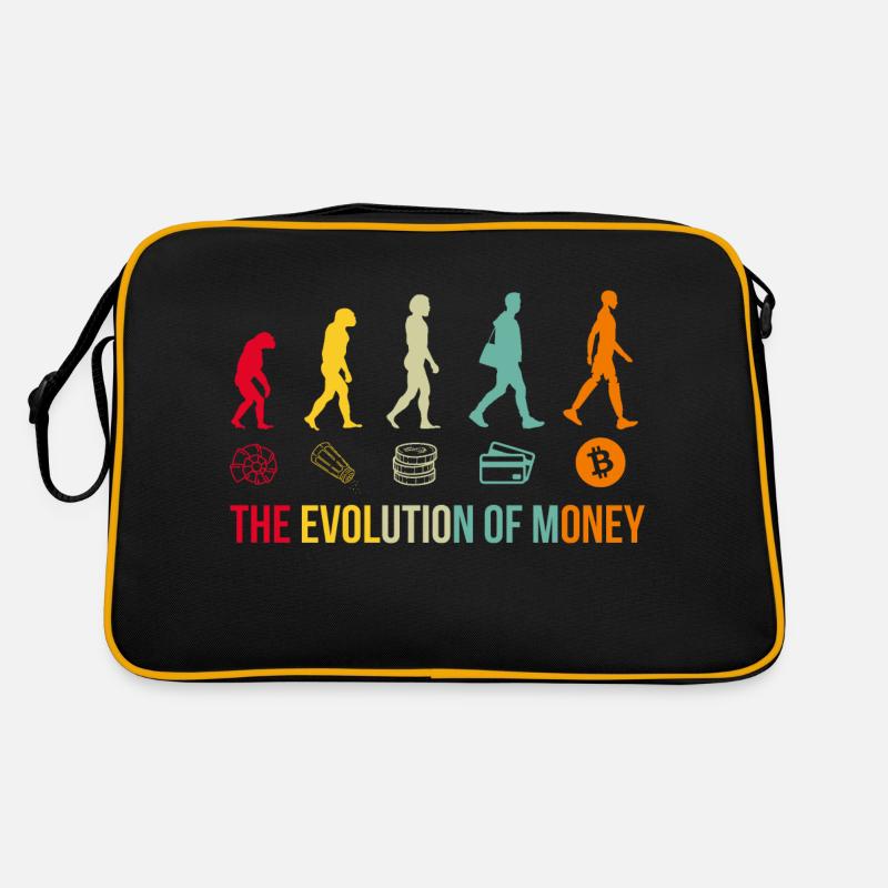 Money Evolution Bitcoin Crypto Sac Retro