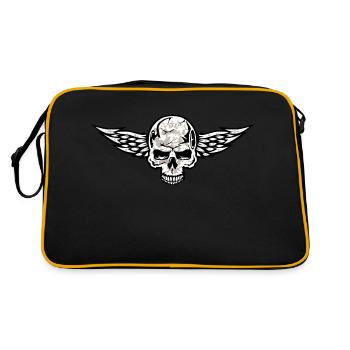 skull skull skull logo - Retro Bag - black/gold - Back