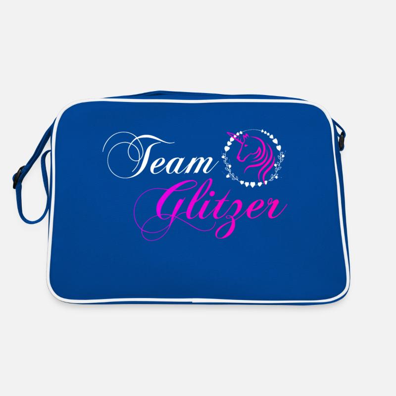 Team Glitzer Retro Tasche