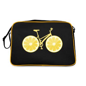Bicycle lemon - Retro Bag - black/gold - Back