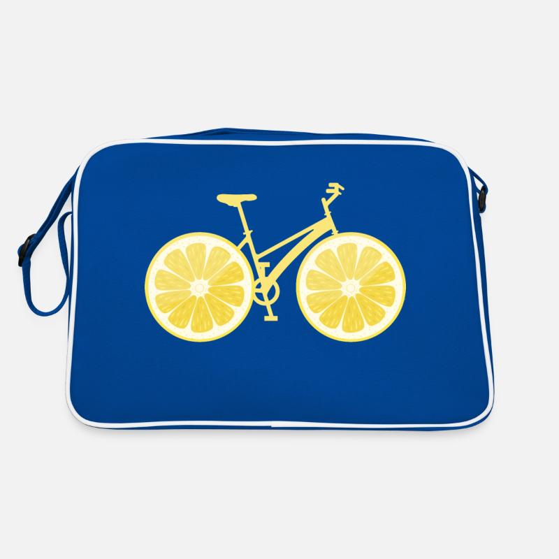 Fahrrad Zitrone Retro Tasche