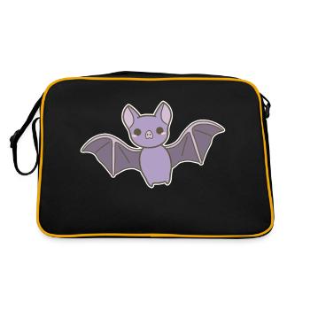 Chauve-souris - Sac Retro - noir/or - Dos