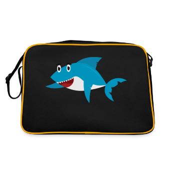 Requin - Sac Retro - noir/or - Dos