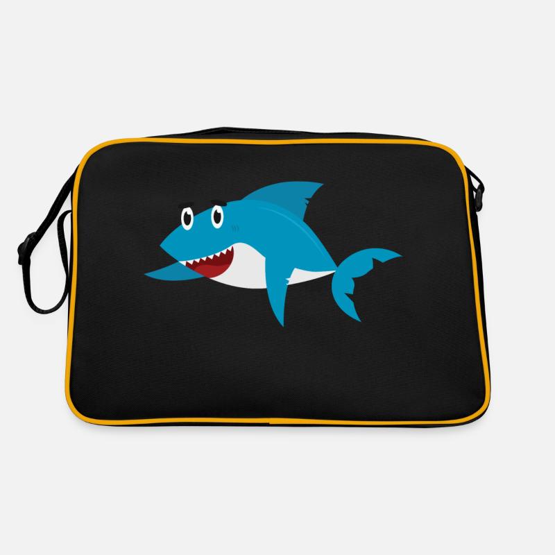 Hai - Retro Tasche - Schwarz/Gold