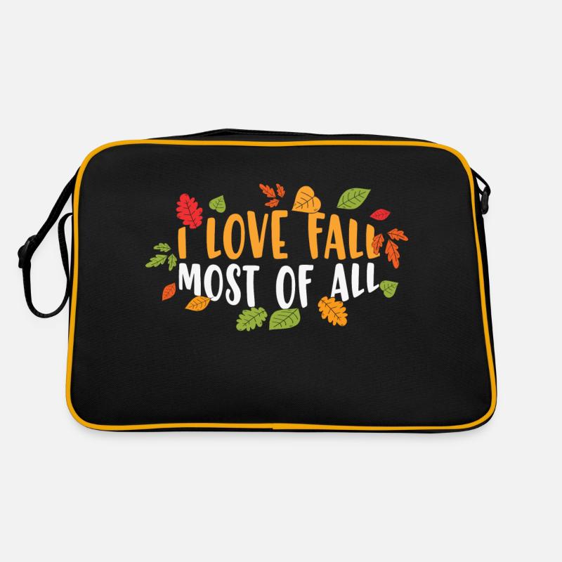 I Love Fall Most of Retro Bag