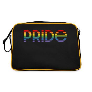 Pride rainbow - Retro Bag - black/gold - Back