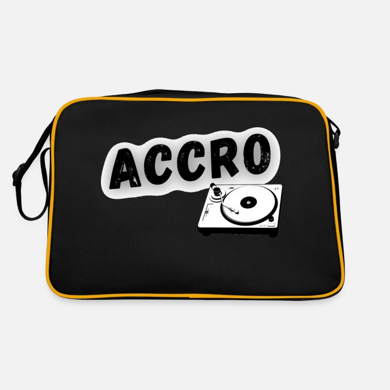 Süchtig - Retro Tasche - Schwarz/Gold
