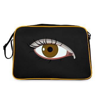 œil qui vous regarde - Sac Retro - noir/or - Dos