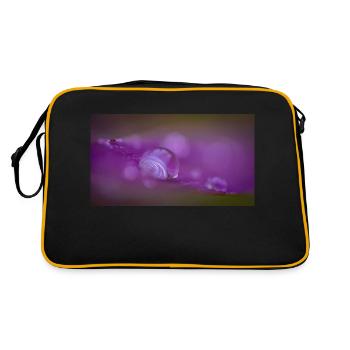 Tropfen - Retro Tasche - Schwarz/Gold - Hinten
