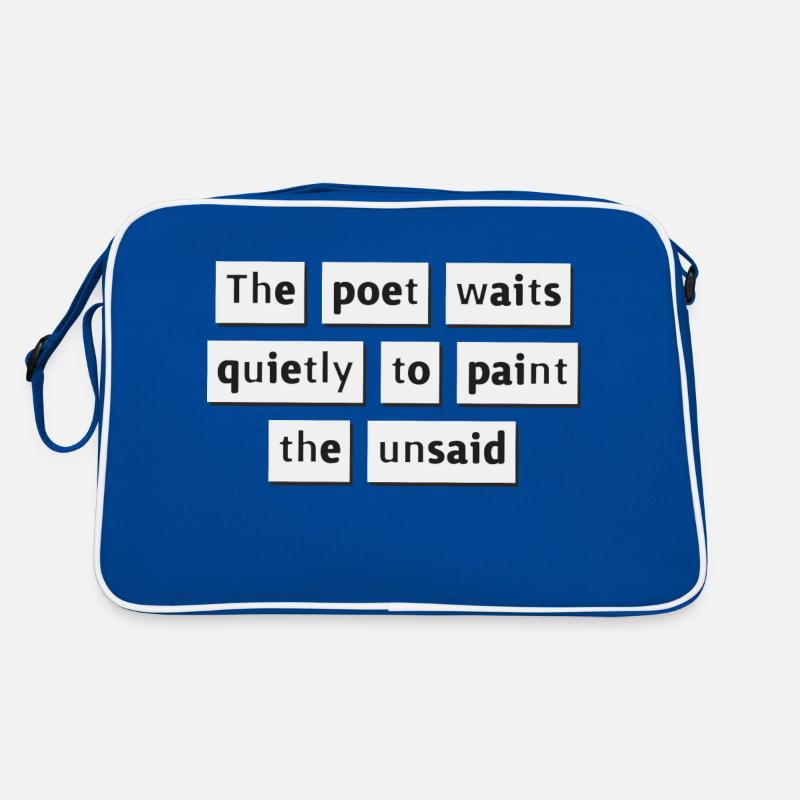 Der Dichter wartet leise... Retro Tasche