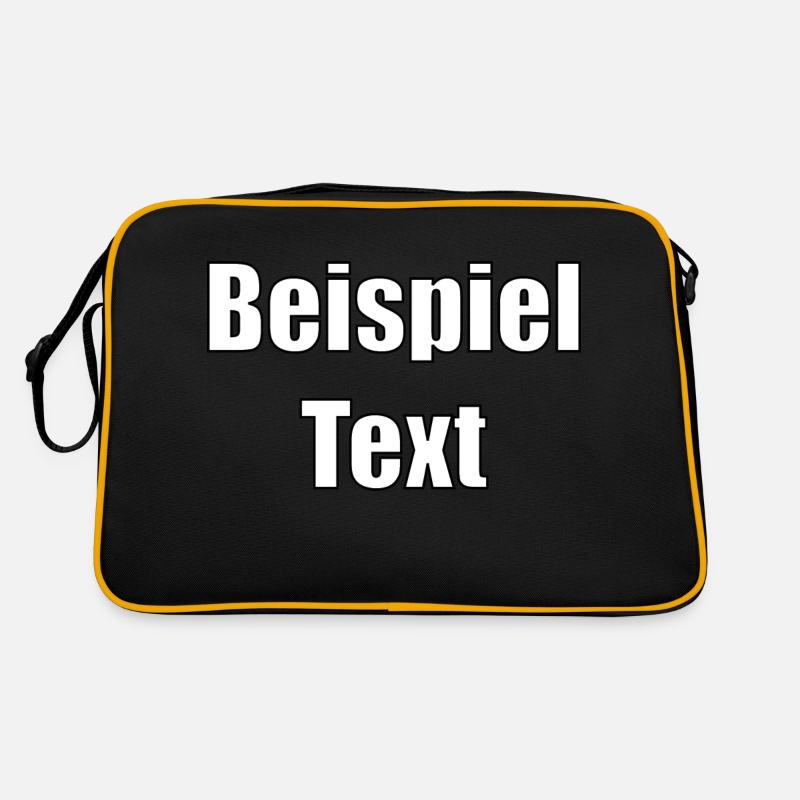 Beispiel Text Retro Tasche