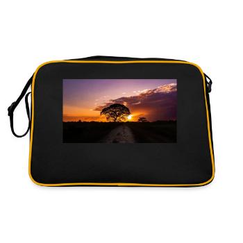 sunset in Venezuela - Retro Bag - black/gold - Back