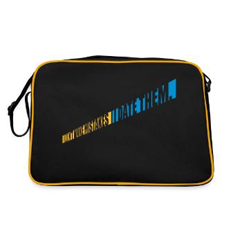 Date Mistakes Quote Logo - Retro Bag - black/gold - Back