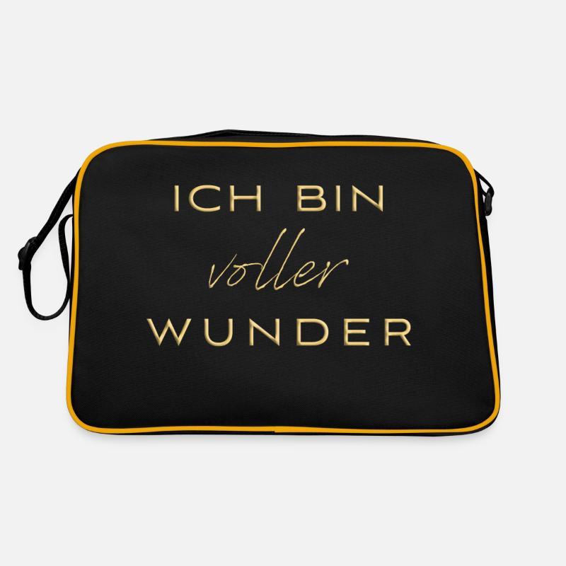 ich bin voller wunder Retro Tasche