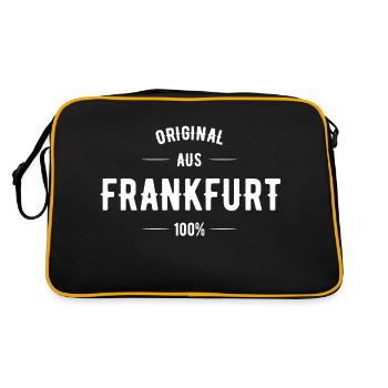 Frankfurt - Retro Tasche - Schwarz/Gold - Hinten