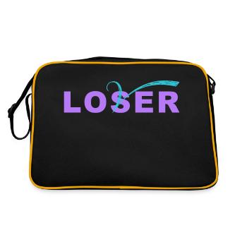 Loser-lover - Retro Bag - black/gold - Back