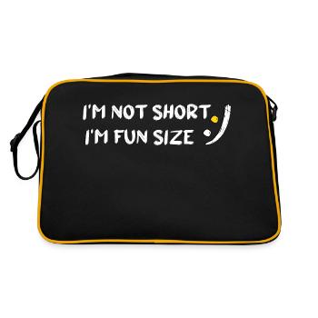 Funny party saying for little people Humor 3 - Retro Bag - black/gold - Back