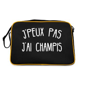 J'peux Pas J'ai Champis Cueilleur De Champignon - Sac Retro - noir/or - Dos