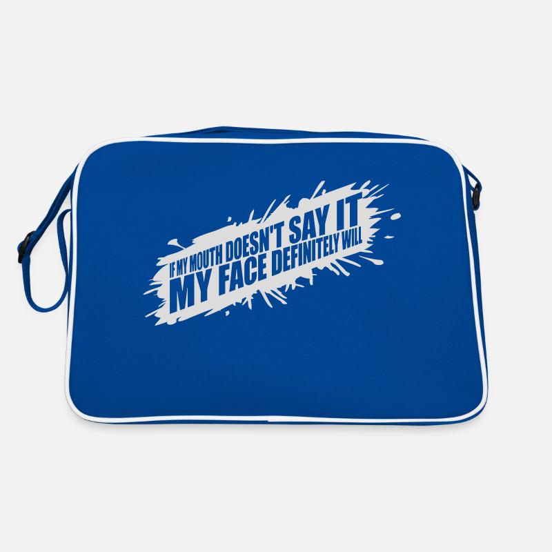 my face definitely will Retro Tasche