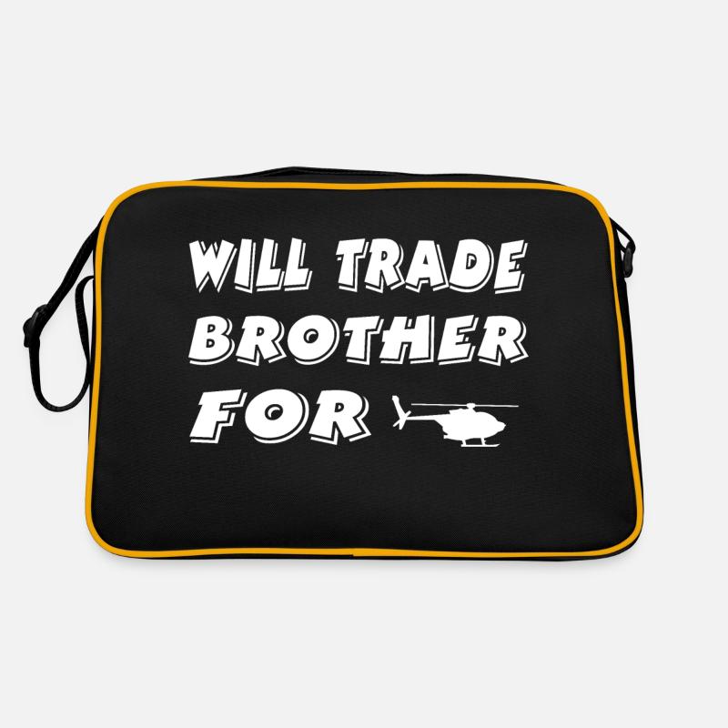 Hubschrauber Retro Tasche