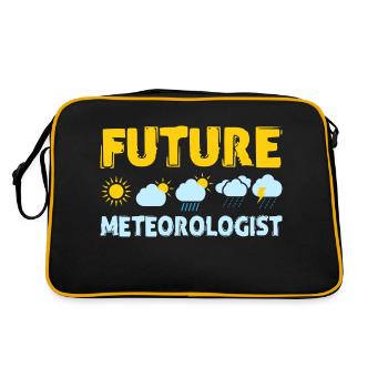 Future Meteorologist Weather Meteorology - Retro Bag - black/gold - Back