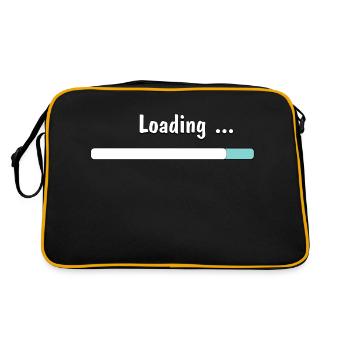Loading...T-Shirt - Retro Bag - black/gold - Back