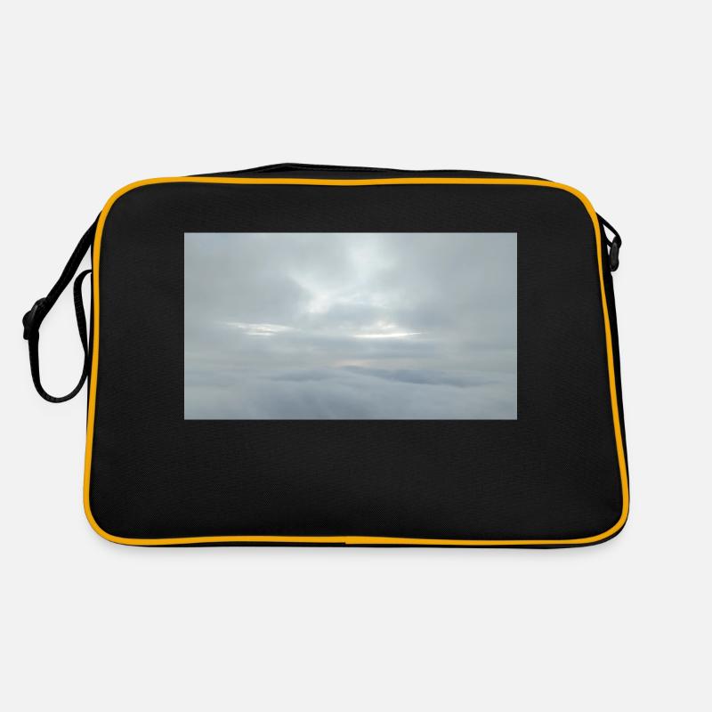 In den Wolken - Retro Tasche - Schwarz/Gold