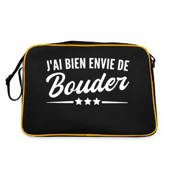 j ai bien envie de bouder - Sac Retro - noir/or - Dos