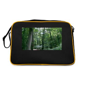 forêt - Sac Retro - noir/or - Dos