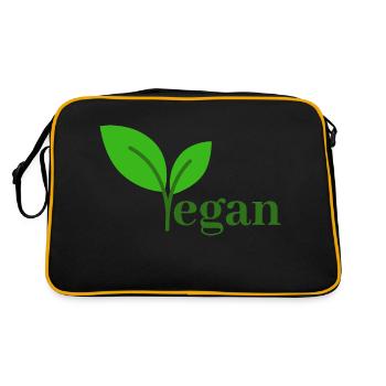 VEGAN - Sac Retro - noir/or - Dos