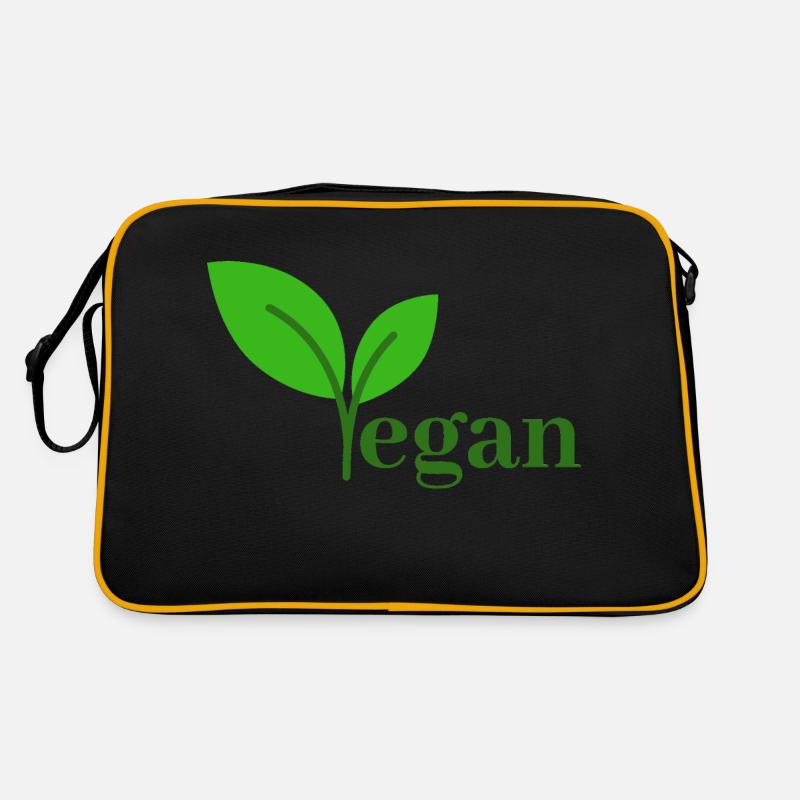 VEGAN - Sac Retro - noir/or