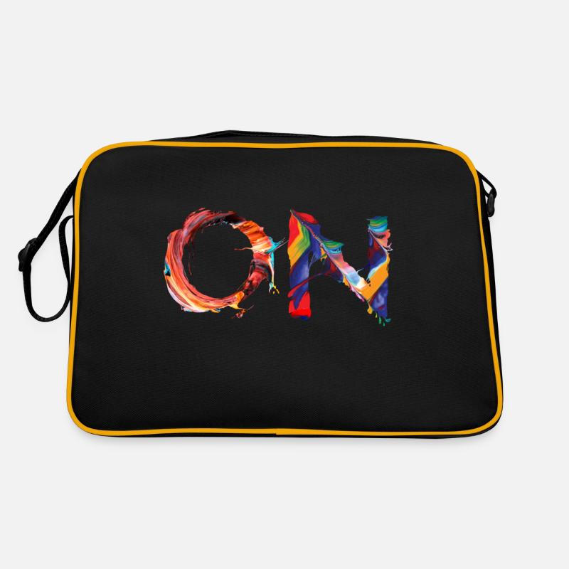 ON – Design de couleur abstrait avec une puissance de déclaration Sac Retro