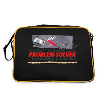 PROBLEM SOLVER TOOLS - Retro Bag - black/gold - Back