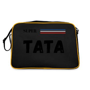 super tata - t-shirt assorti - Sac Retro - noir/or - Dos