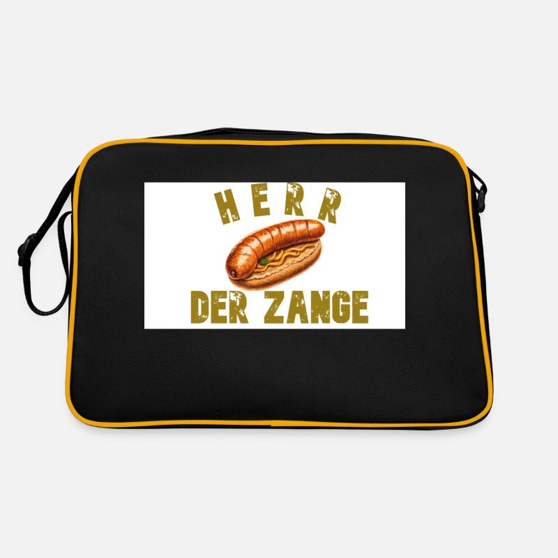 Herr der Zange - Retro Tasche - Schwarz/Gold
