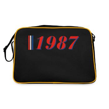 Année 1987 - Sac Retro - noir/or - Dos